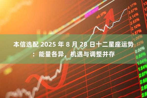 本信选配 2025 年 8 月 28 日十二星座运势:能量各异,机遇与调整并存